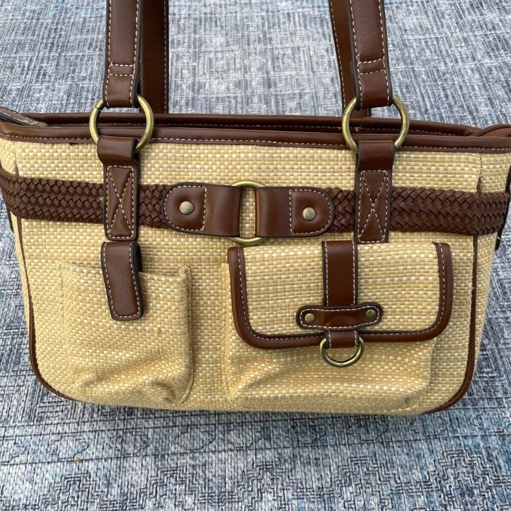 Women Shoulder Bag Brown Tan Tone Fashion Unbranded Handbag Multiple Compartment